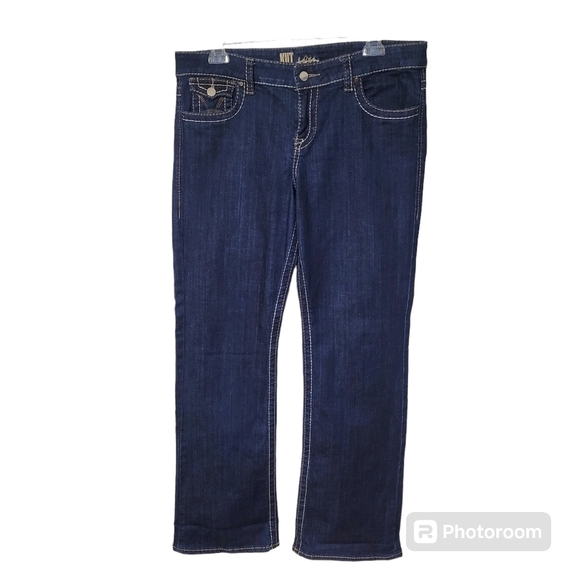 Kut from the Kloth Denim - Kut From‎ The Kloth Heavy Stitch Bootcut Blue Denim Jeans Size 12